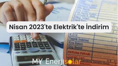Nisan 2023'te Elektrik'te İndirim